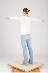 Whole Body T poses Casual Slim Studio photo references